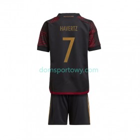Koszulka Niemcy Havertz 7 Dziecięcy Wyjazdowe Koszulki Piłkarskie World Cup 2022 Krótki Rękaw